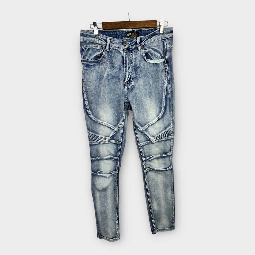 G S115 Mens size 32 Moto Streetwear Denim Jeans Skinny 9rrlj-31sh